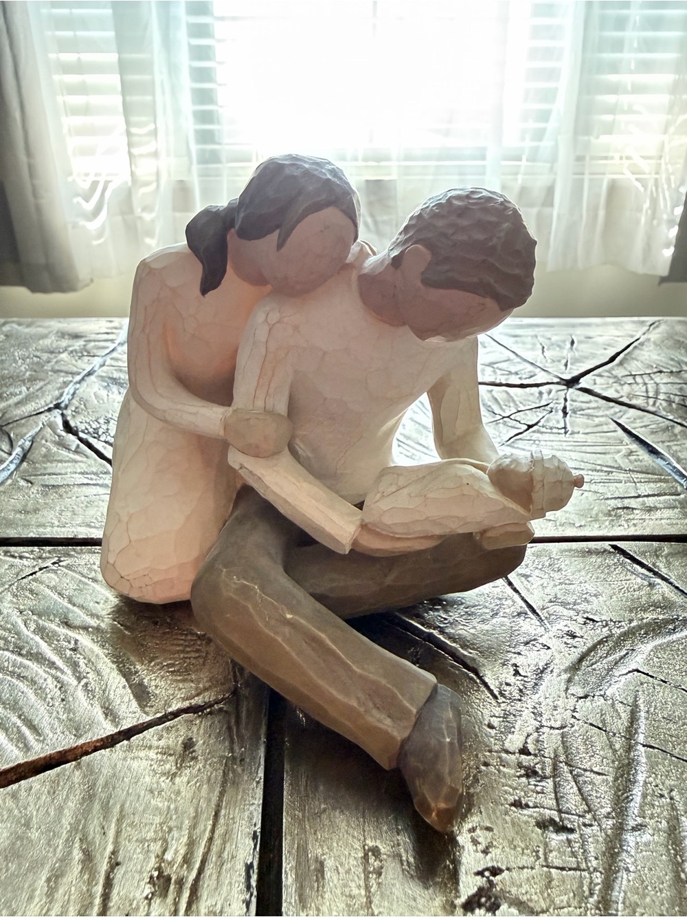 Willow Tree “New Life” Family Figurine - Cream & Brown